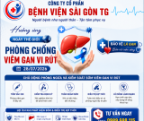 Hưởng Ứng Ngày Thế Giới Phòng Chống Bệnh Viêm Gan Vi Rút – 28/7/2026 