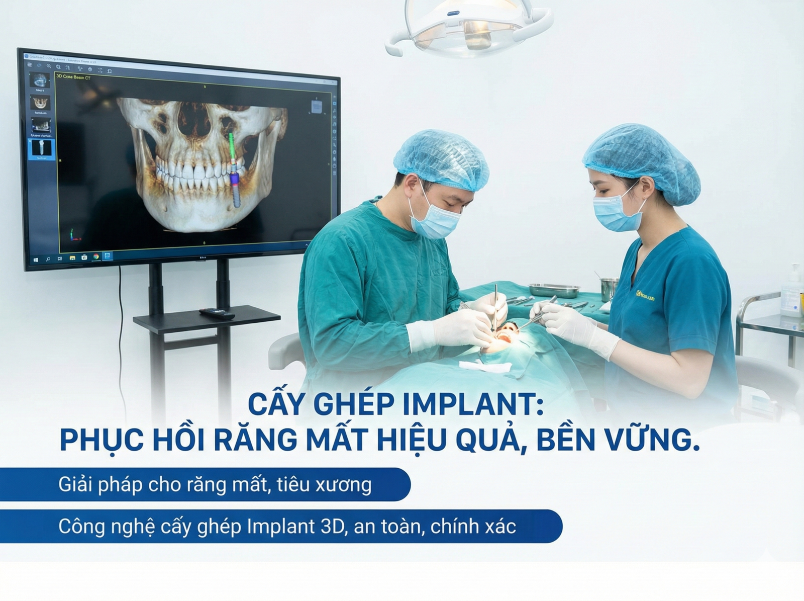 Bác sĩ thiết kế nụ cười trên phần mềm Digital Smile Design giúp khách hàng xem trước kết quả