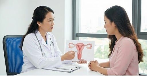 Bác sĩ thực hiện lấy mẫu xét nghiệm Pap Smear nhẹ nhàng cho khách hàng